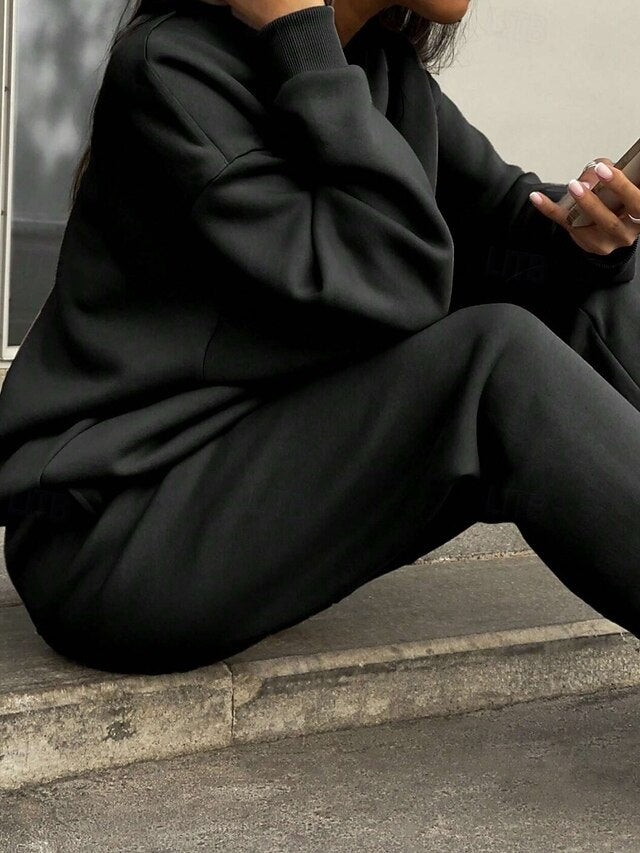 Women's Two Piece Sets Tracksuit Pants Sets Long Sleeve
