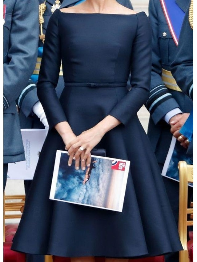 of Neck Simple Jewel the Mother A-Line Elegant Dress Bride Tea