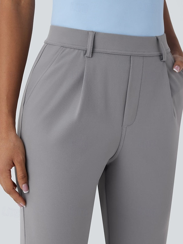 Women's Dress Pants Streetwear Casual Full Length Natural