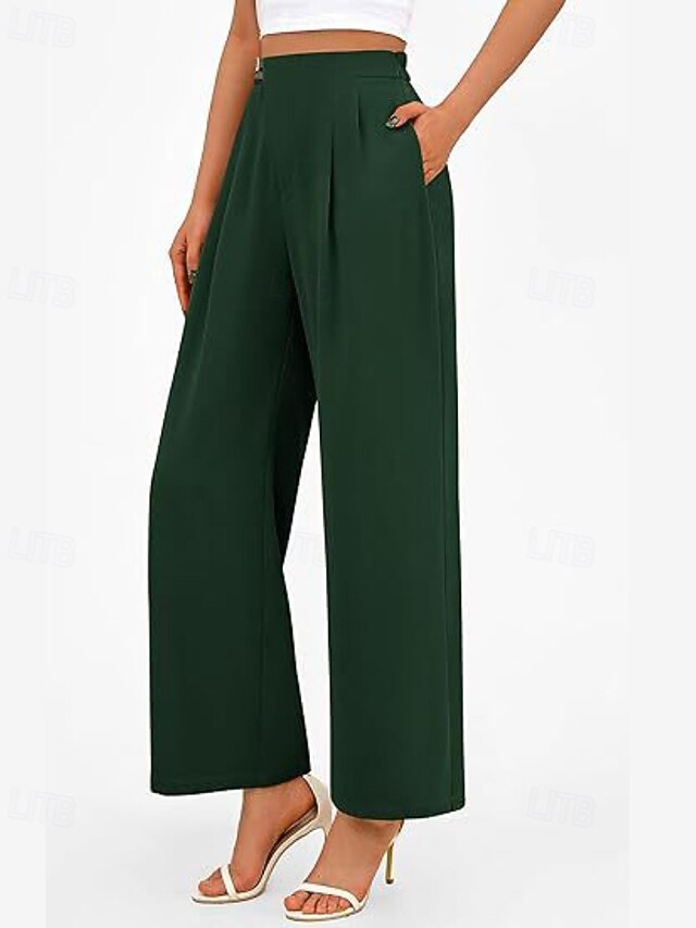 Women's Wide Leg Streetwear Casual Full Length Natural