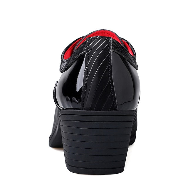 Stylish Formal Men's Shoes Lace-Up – Leather Patent