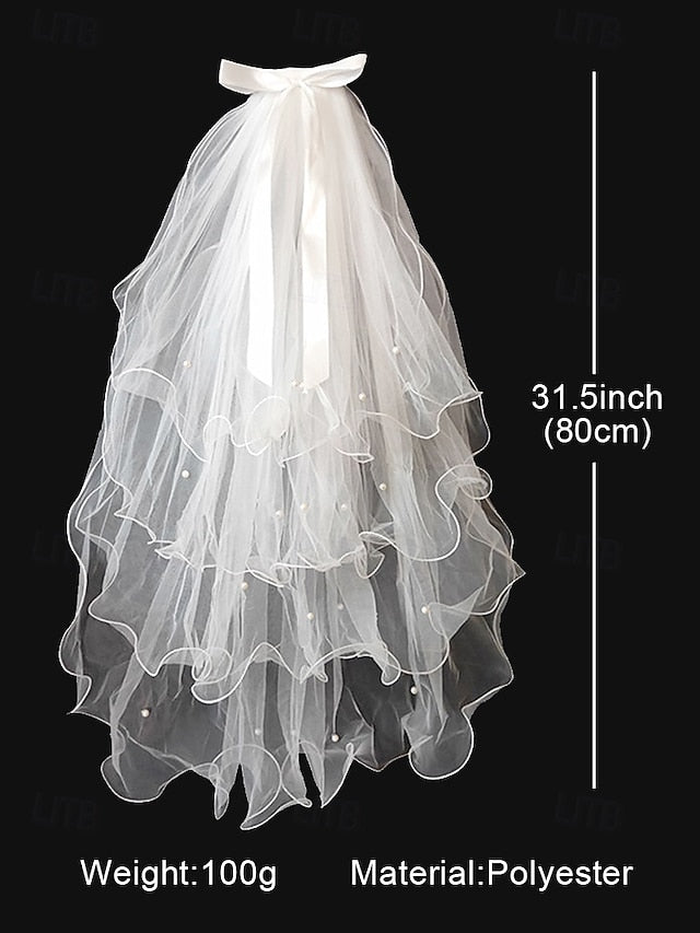 and Veil Satin Elegant Bridal Tulle Ivory Ribbon - Soft with