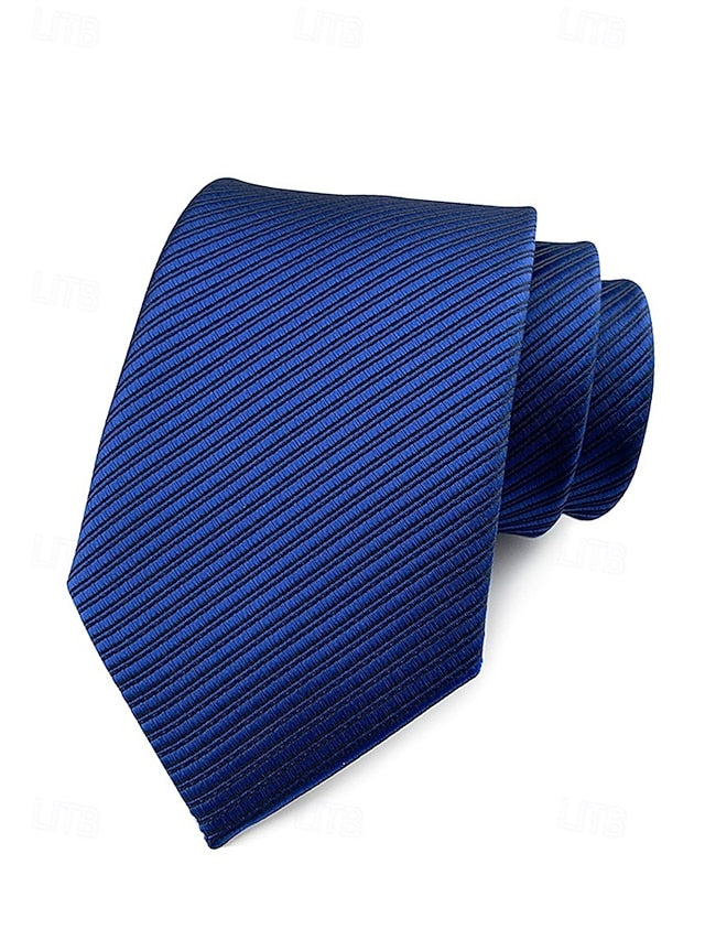 Men's striped tie satin