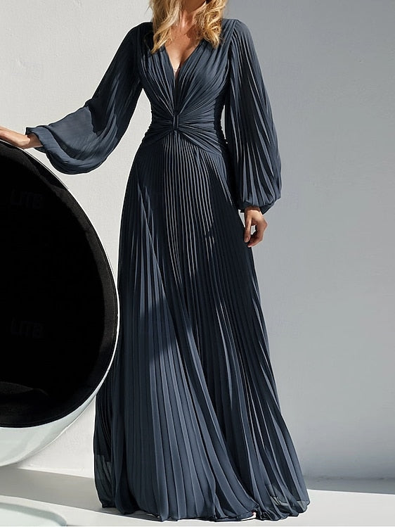 of the Dress V Bride Simple Elegant Neck Mother A-Line