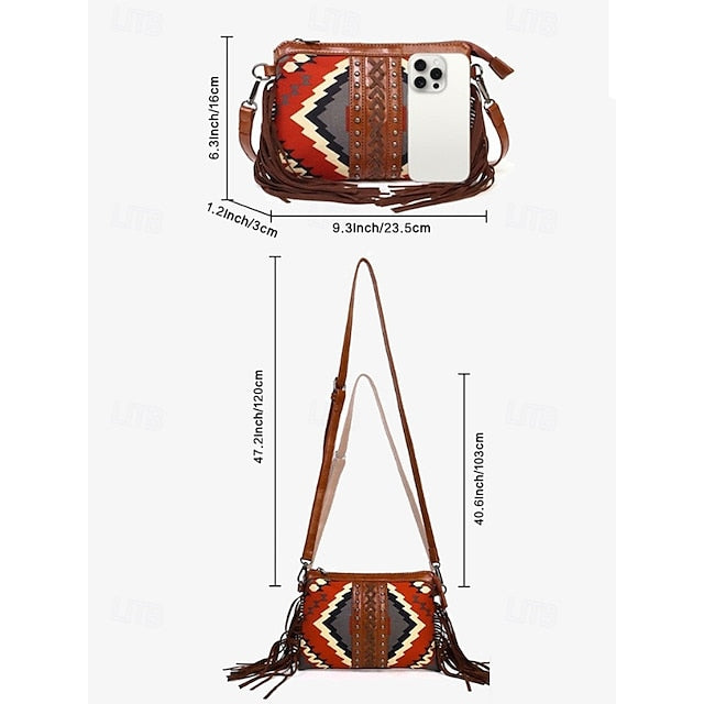 PU Crossbody Leather Bag Shoulder Wristlet Women's Bags