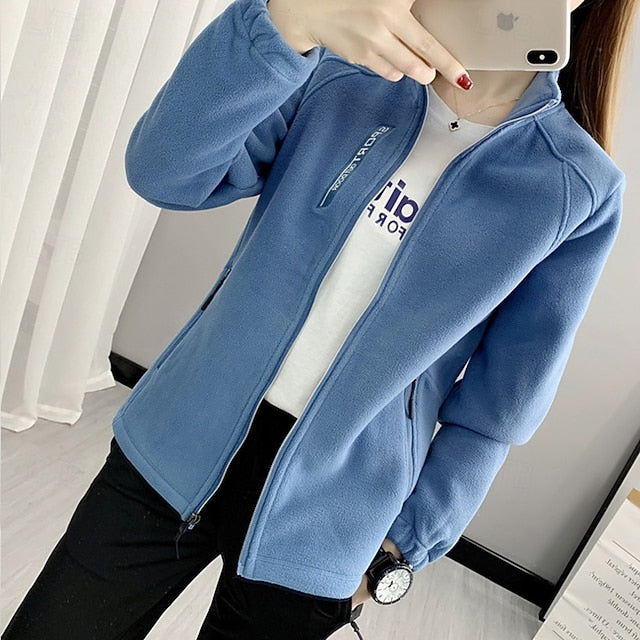 Women's Hiking Jacket Fleece Jacket Winter Coat Thermal