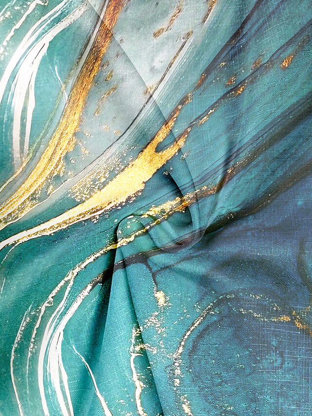 Women's Blouse Asymmetrical Hem Basic Abstract Print Short