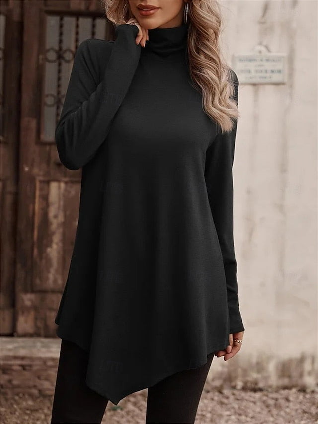 Women's T shirt Long Sleeve Graphic Plain Stylish Classic