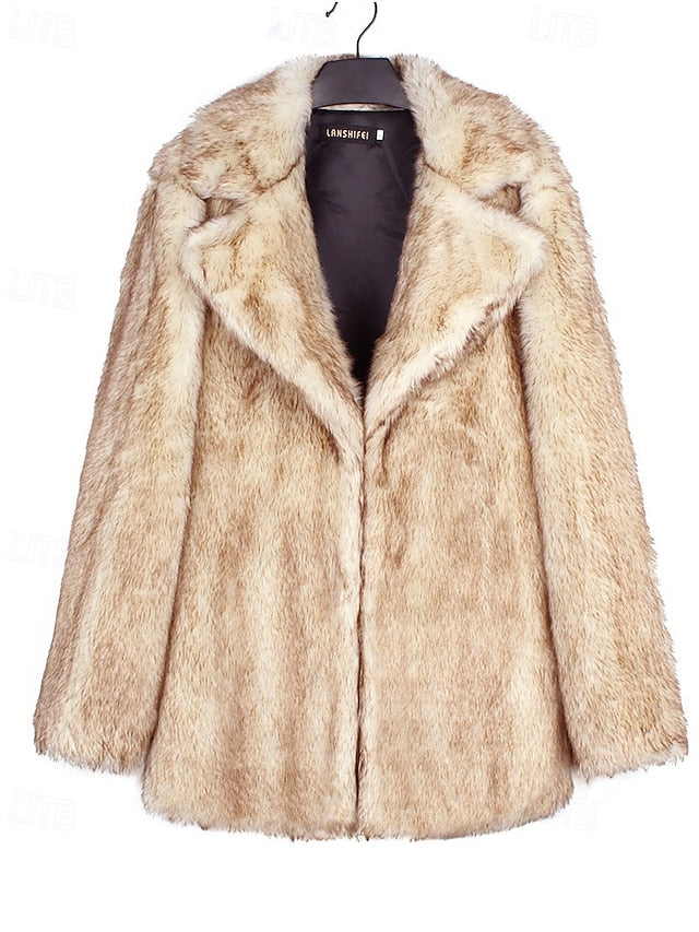 Furs Warm Fur Faux Women's Coat Comfortable
