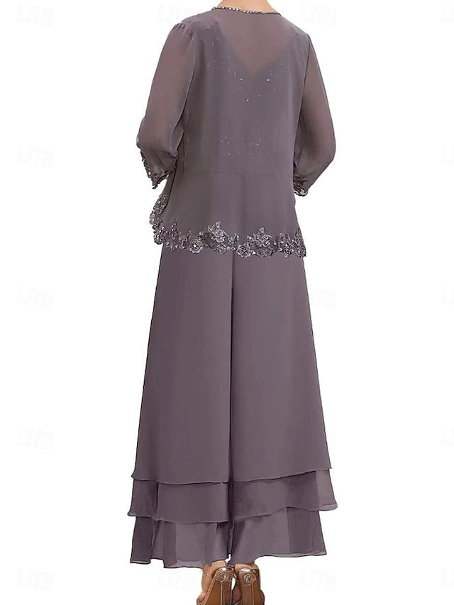 Elegant Sets Dress of Mother Wedding Guest the Bride