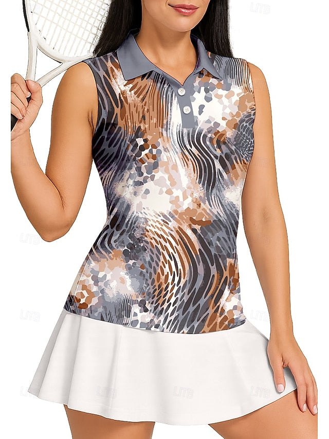 Women's Unisex Zebra Sport Shirt Golf Polo Shirt Tank Top