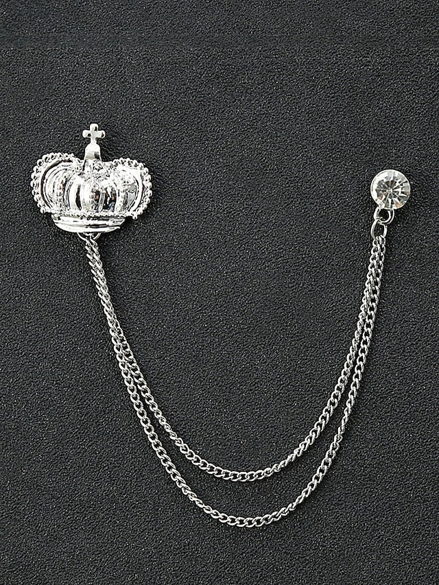 Pins Men's Alloy Reindeer – Elegant Christmas Collar