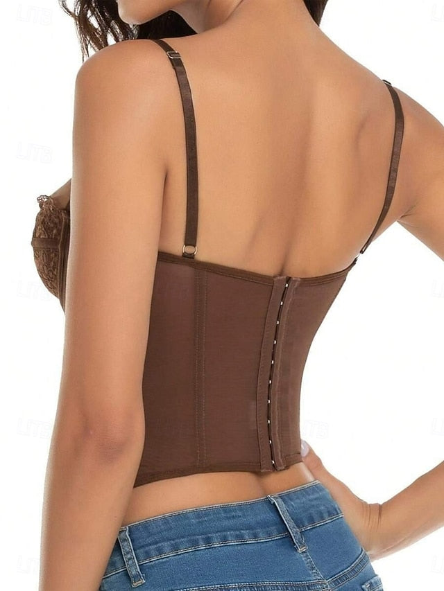 Women's Blouse Camisole Tank Top Lace Plain Stylish Sexy