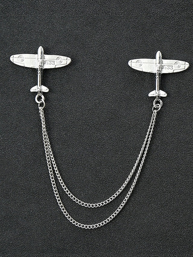 Pins Men's Alloy Reindeer – Elegant Christmas Collar