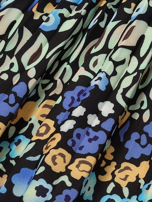 Women's Casual Dress Swing Dress Polka Dot Dress Long