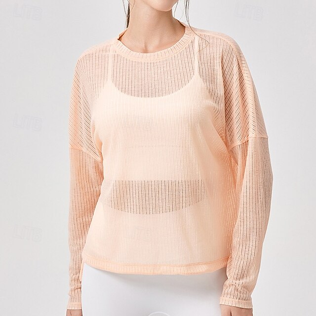 Women's Activewear Yoga Shirts Workout Tops Crew Neck