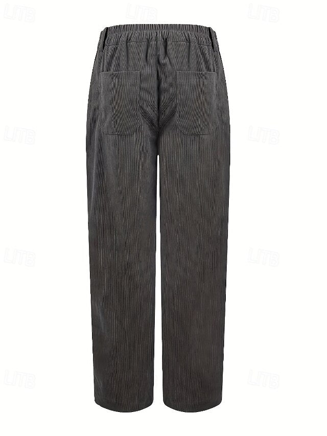 Women's Chinos Straight Casual Full Length Medium Waist