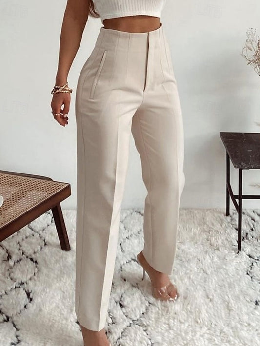 Women's Chinos Streetwear Casual Full Length Medium Waist