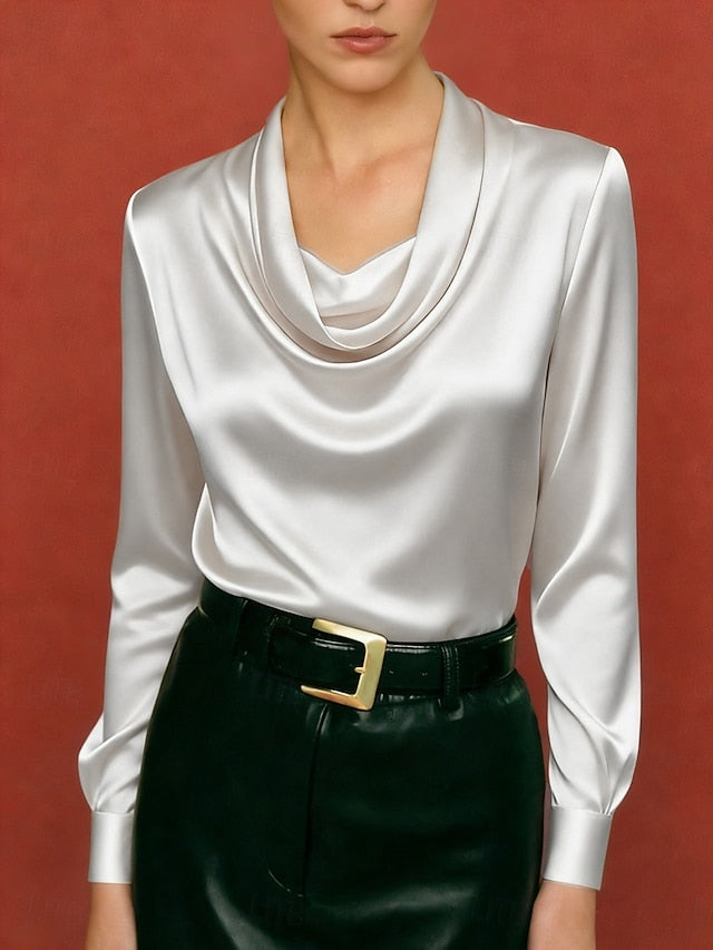 Women's Shirt Halter Neck Top Blouse Plain Stylish Basic