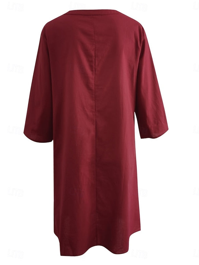 Women's Mini Dress Shift Dress Casual Daily linen like