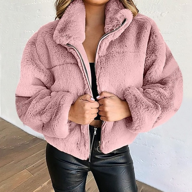Fur Warm Faux Winter Coat Women's Teddy