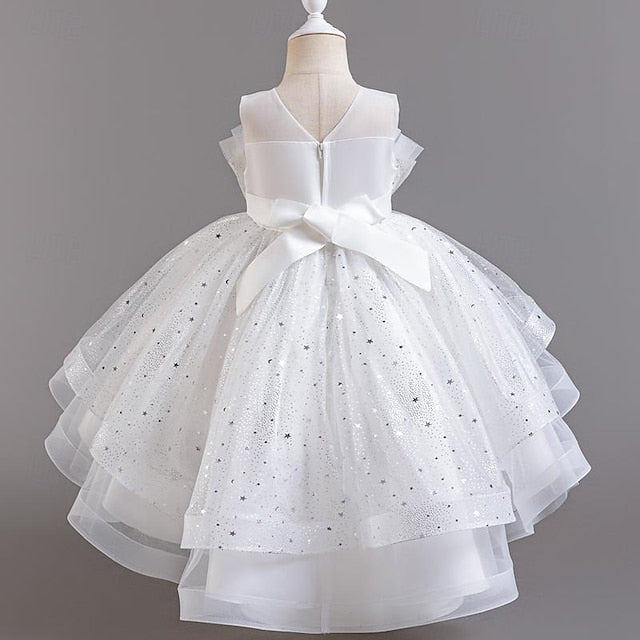 Sequin Girl Dress Sleeveless Flower Girls' Party Kids