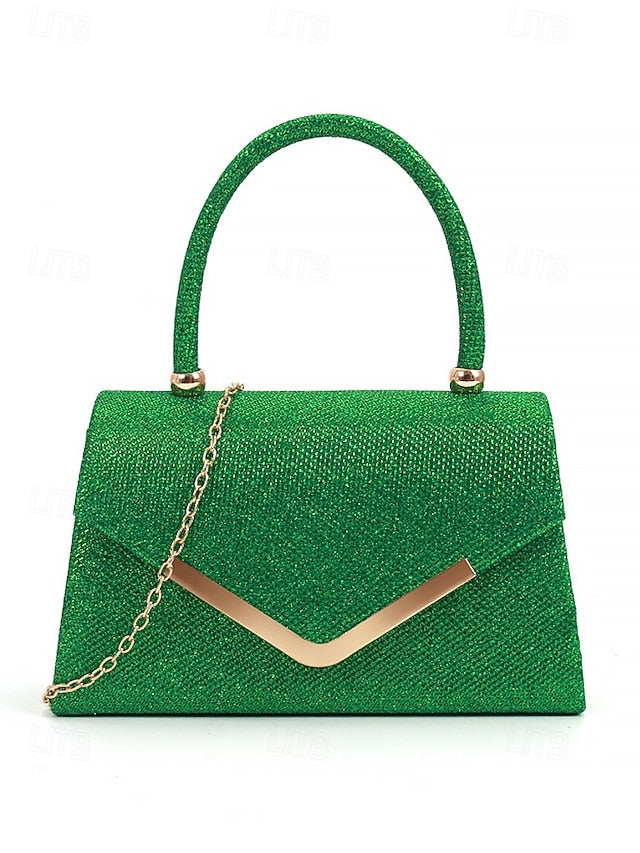 Chain Glitter – Bag with Women's Evening Clutch Strap
