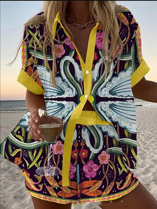 Women's 2 Pieces Fashion Streetwear Daily Shorts Sets Short