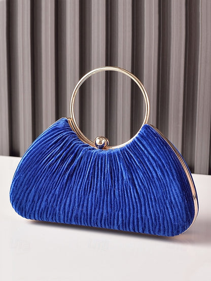 – Elegant Women's Party Handbag Velvet Christmas Red