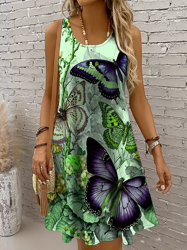 Women's Mini Dress Sundress A Line Dress Off The Shoulder