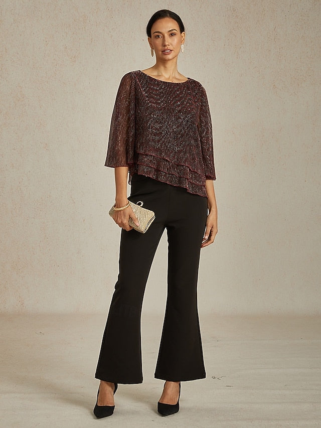 Women's Blouse Dressy Tops Flowy Tops Chiffon Tops Sequins