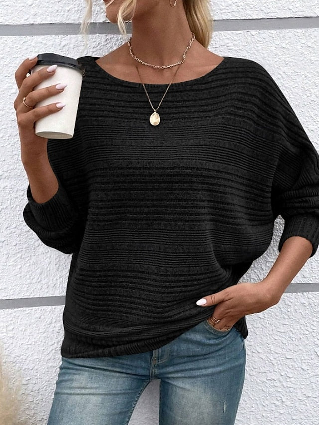 Women's Texture Blouse Blouse Plain Modern Casual Long