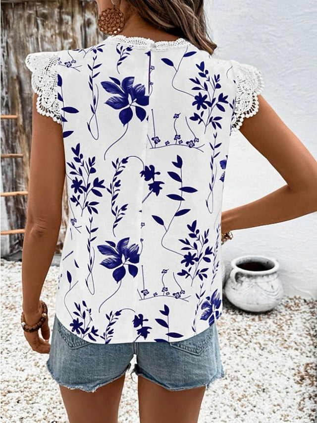 Women's Tank Top Print Plants Fashion Stylish Casual