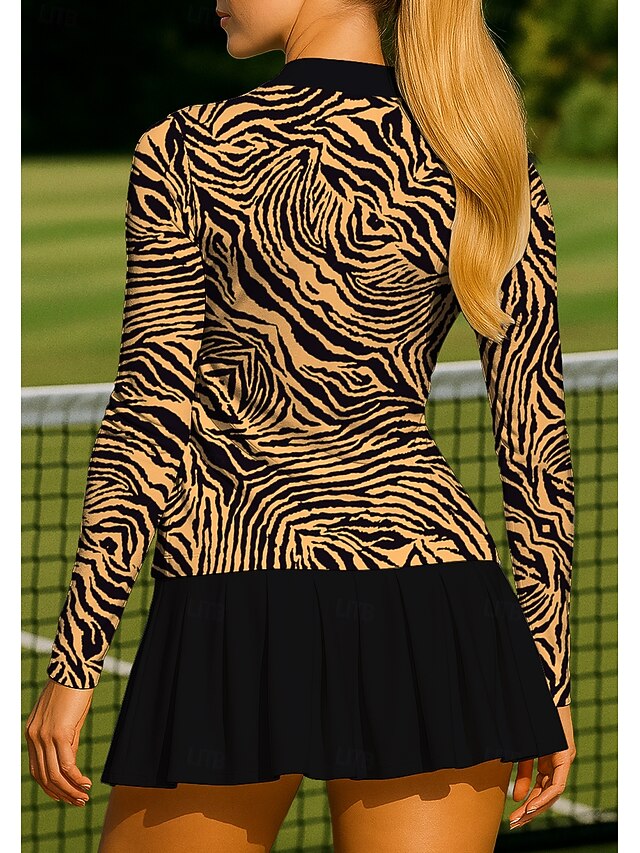 Women's Animal Leopard Tops Sport Shirt Tennis Shirt Tennis