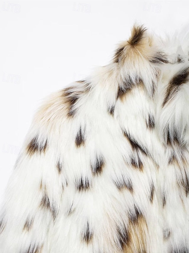 Leathers Fur Coat Warm Furs Comfortable Women's Faux