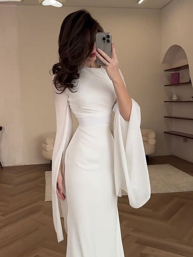 Mermaid Trumpet Floor Length Prom Dresses Evening Gown