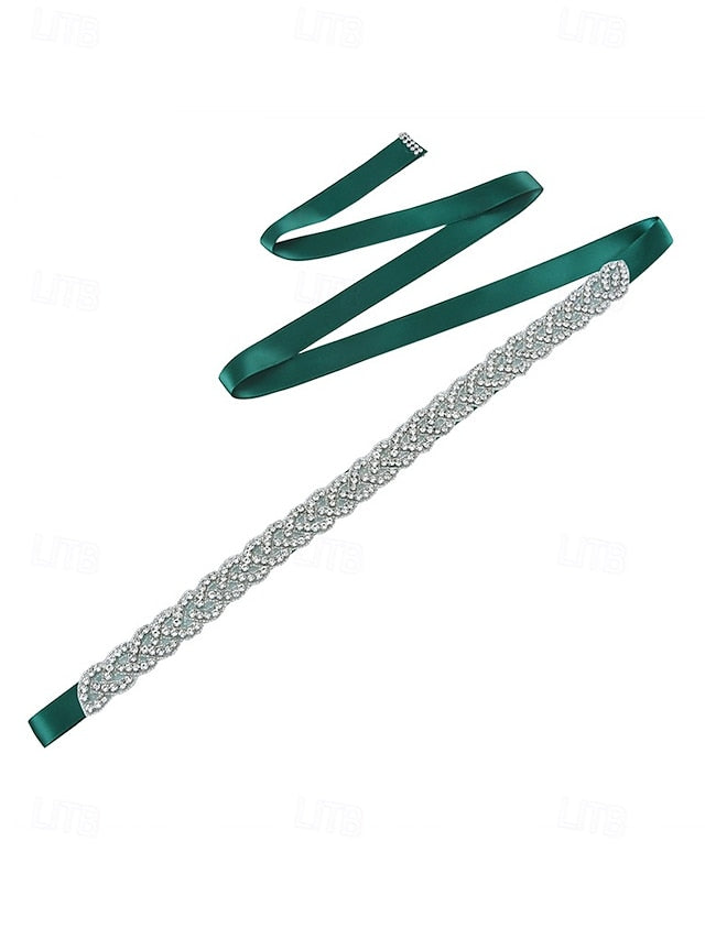Bridal Waistband Elegant – Rhinestone Crystal Wedding