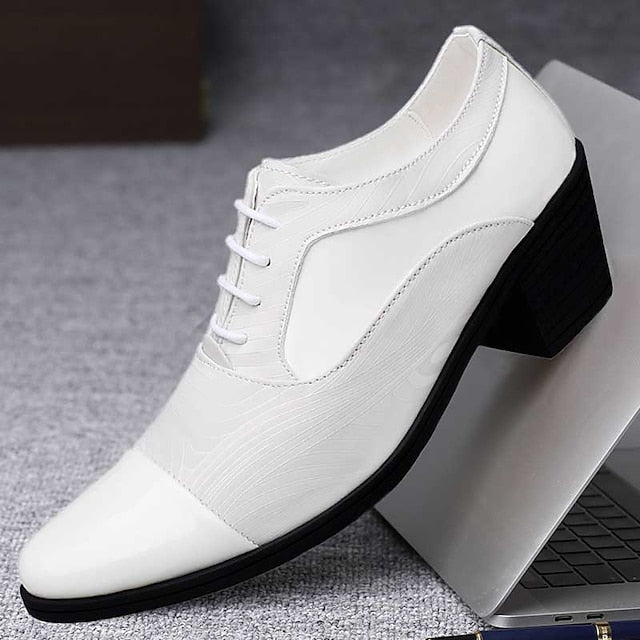 Stylish Formal Men's Shoes Lace-Up – Leather Patent