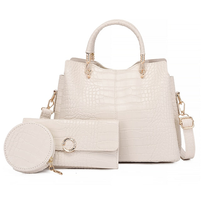 Set Leder Geldbörse Going Bag PU Pcs Büro 3 frauen aus