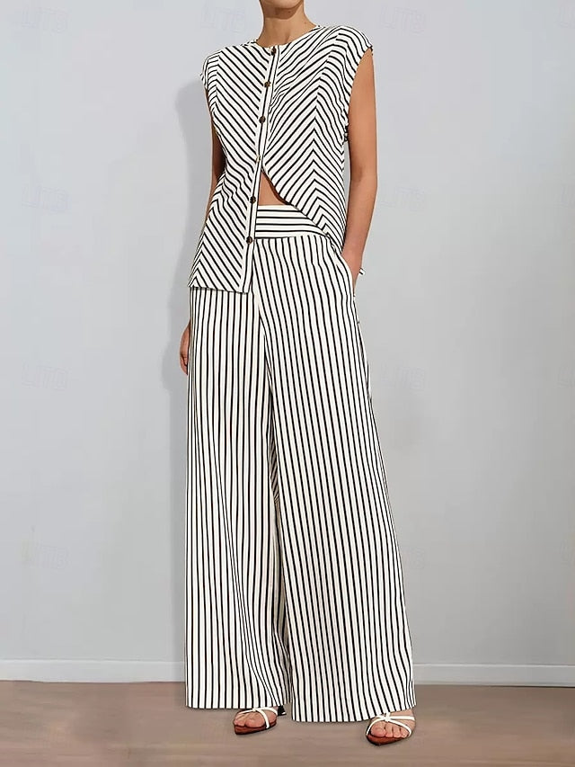 Bride the Pantsuit of Two Print Mother Striped Piece