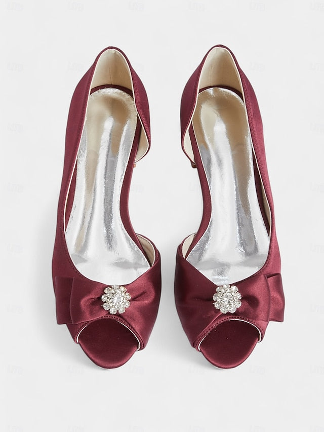 with in sparkling flats luxurious a satin Elegant crafted
