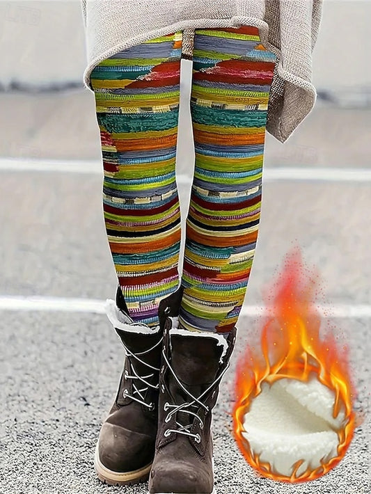 Women's Leggings Cozy Leggings Vintage Fashion Streetwear