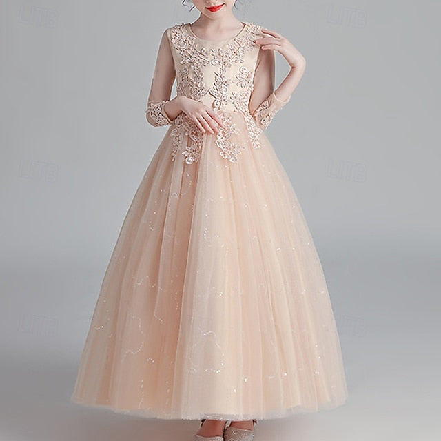 Girls' Princess Dress Kid's Girl Flower