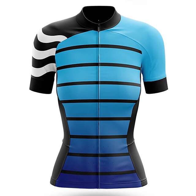 Women's Cycling Jersey Graphic Stripes Short Sleeve Bike