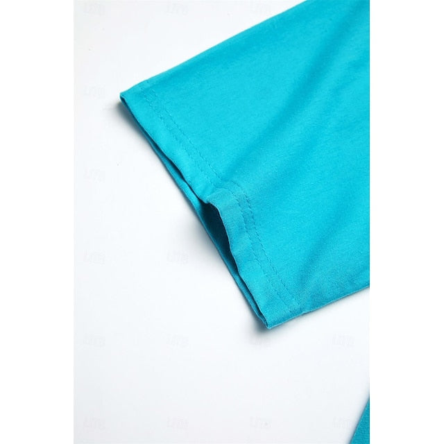 Women's Clothing Basic Oversized Round Neck T-shirts Plain