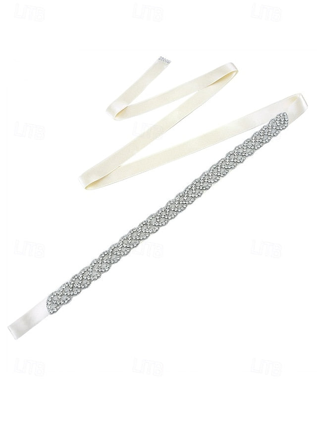 Bridal Waistband Elegant – Rhinestone Crystal Wedding