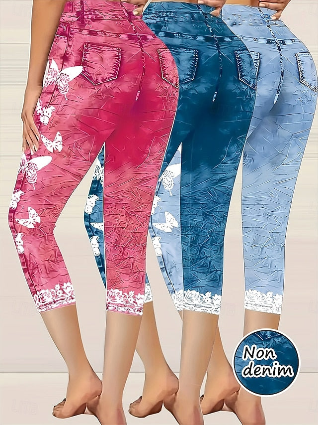 Women's Capri Pants Leggings Vacation Vintage Fashion