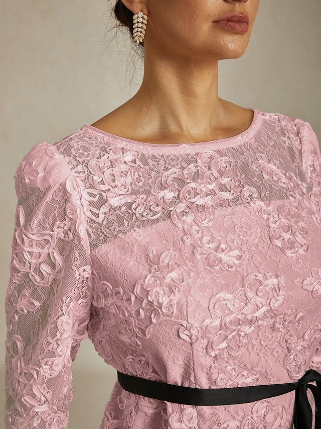 Women's Lace Tops Floral Graphic Elegant Stylish Boat Neck