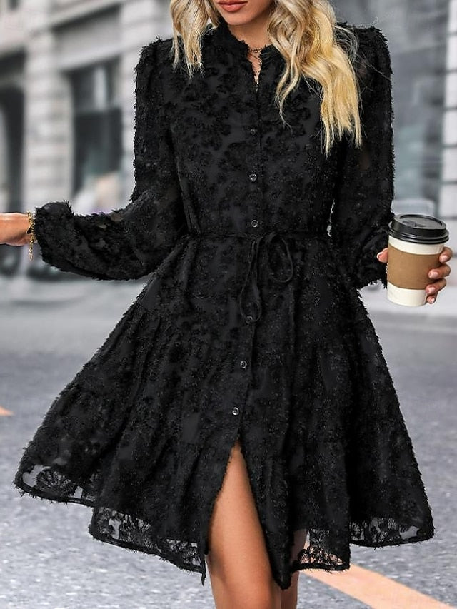 Women's Midi Dress Black Dress Cocktail Dress Formal