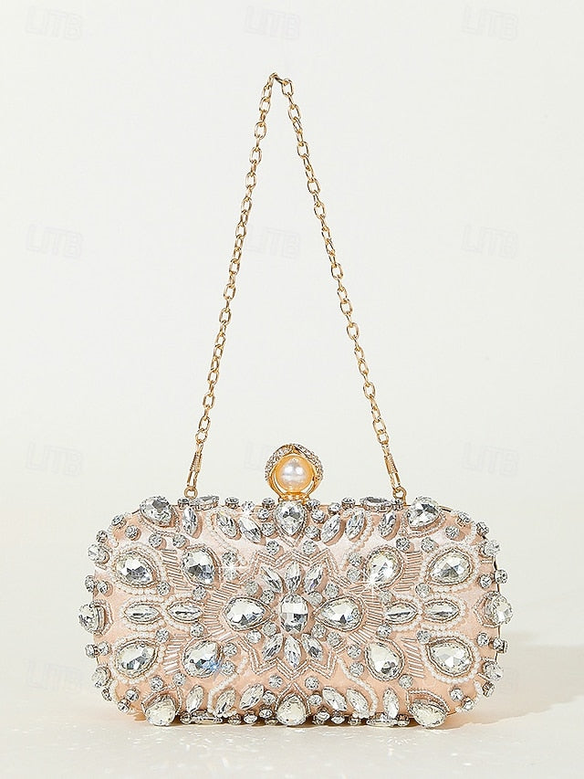Bag Women's Clutch Crystal-Embellished